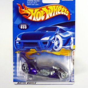 Hot Wheels Fright Bike #033 First Editions 21/36 Purple Die-Cast Motorcycle 2001